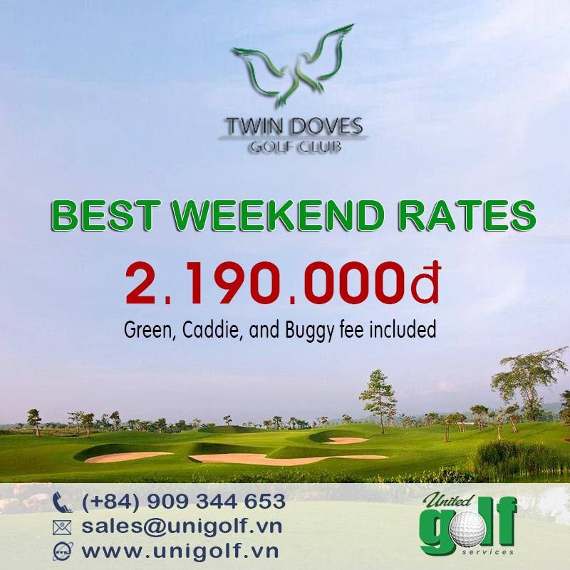 UniGolfVN's tweet photo. PROMOTION: Contact UniGolf to have best weekend rates at Twin Doves Golf Club!
Detail:  http://t.co/L2bBAYPt7p http://t.co/ccIONM08vR