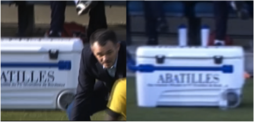 MaximeROSSARD's tweet photo. Après les chaussettes, la glacière nouvel outil de sponsoring? Vu hier lors du match devant le banc des @girondins http://t.co/Tqz2CEMElr