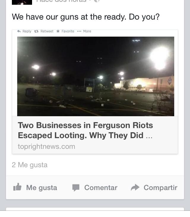 CommonWhytGrl's tweet photo. Violence is only violence if it's looting. Not if it's shooting. #PropertyOverPeople http://t.co/lpyZtniYJc