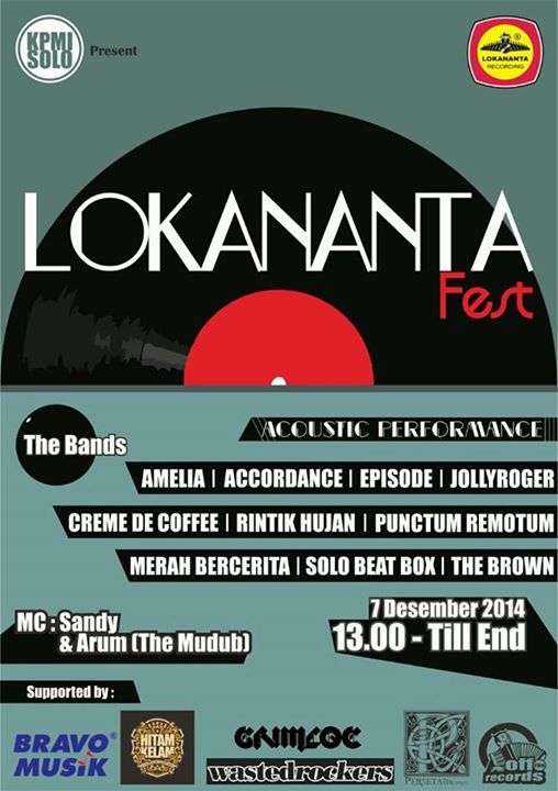 LOKANANTA FEST
7 Des 2014
@jollyroger_id <a href="/info_THEBROWN/">.</a> <a href="/cremedecoffee/">Crème de Coffee</a> <a href="/Episode_ID/">Episode_project</a>
