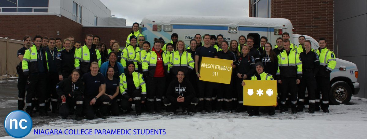 niagaracollege's tweet photo. NC's Paramedic students are helping to raise awareness of first-responder mental health. #IveGotYourBack911 http://t.co/2jRCeO0Foq