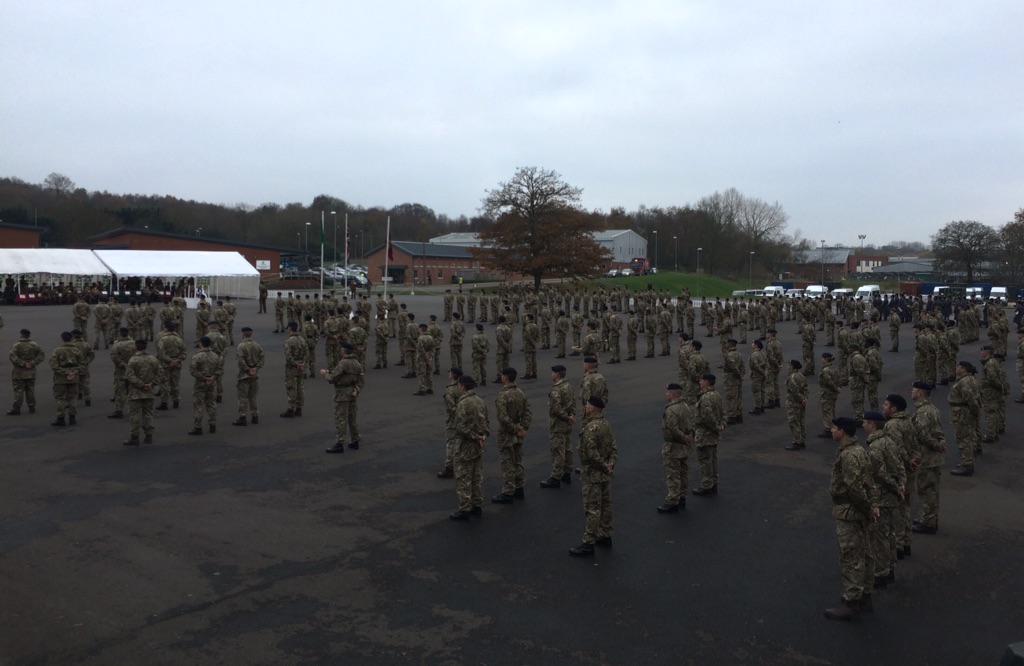 PHOTO: 270 troops representing each of 18 units from 101 Logistic Brigade at <a href="/3rdUKDivision/">The Iron Division</a> change of command parade