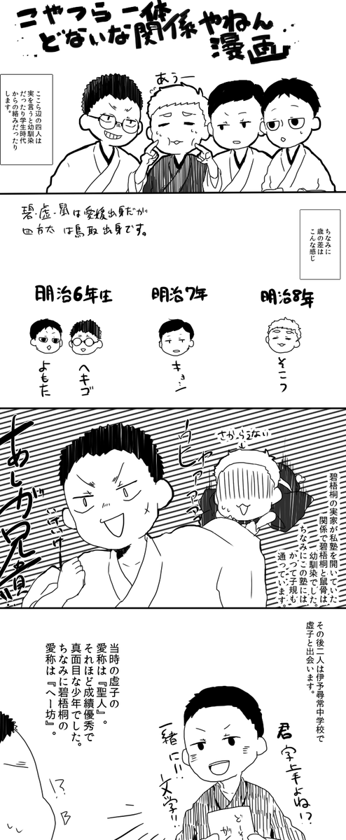 さっきの奴とりあえずややこしいから縦長漫画だけこっちにも…学制のこととかも今度ぼちぼち描きたいです…。 