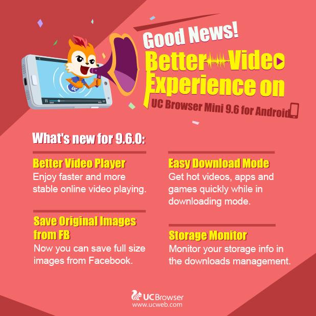 UCBrowser's tweet image. #UCBrowserMini 9.6 is out now! Check out all these cool new features! Which one do you like most?