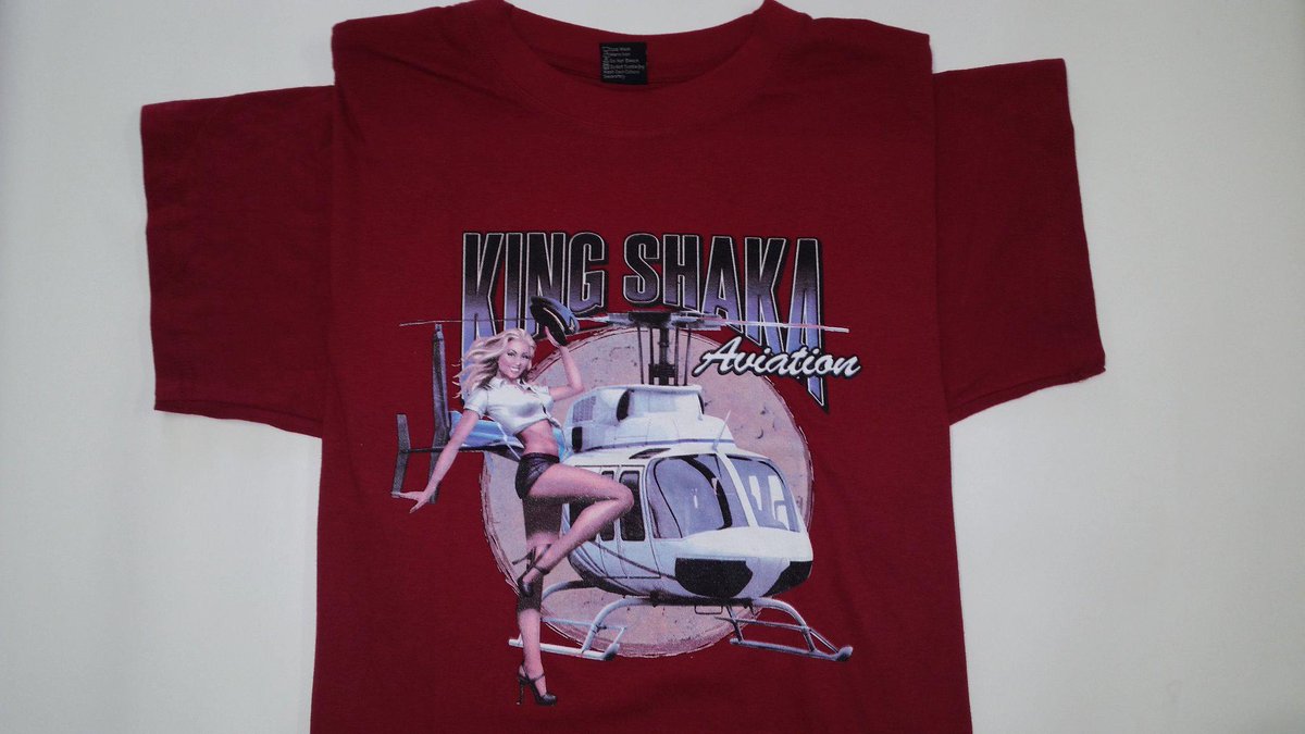 KingShakaHeli's tweet photo. King Shaka Aviation Tees, variety of colours and designs, R230 ea. Perfect souvenirs! http://t.co/GiIAlnYXy3 #Durban http://t.co/OcPBYHswpP