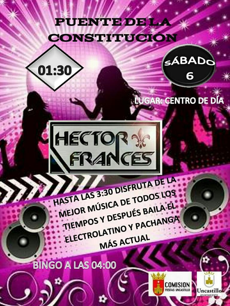SÁBADO 6 DICIEMBRE
DJ HECTOR FRANCES
¡¡NO TE LO PIERDAS!!