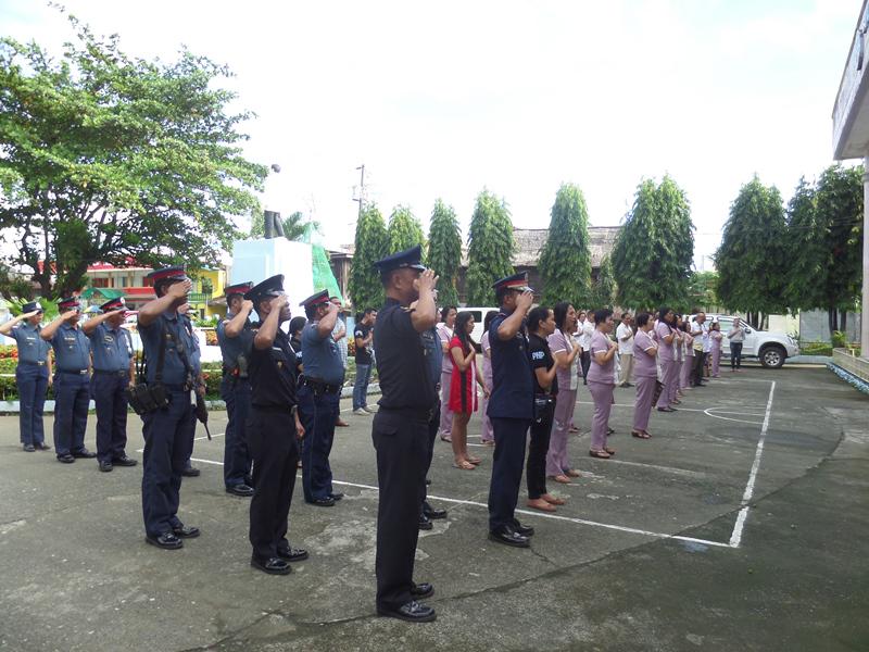 madridststion's tweet photo. Conduct of Monday Flag Raising Ceremony held at Madrid Municipal Grounds http://t.co/M1Z1RJJqgO
