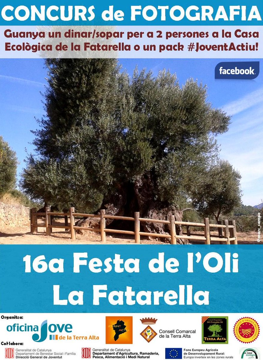 Fins el 3/12 podeu participar al concurs de Facebook de la Festa de l'Oli de <a href="/lafatarella/">lafatarella</a>! facebook.com/events/7319830…