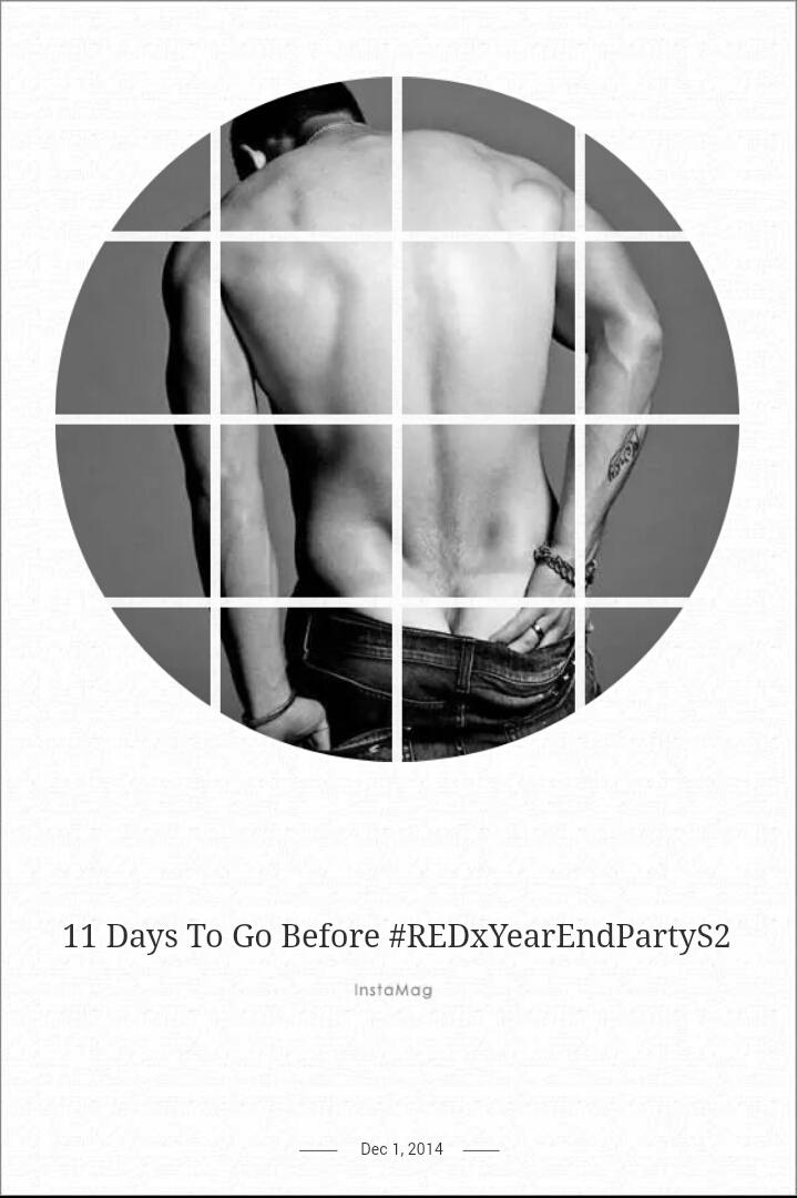 redxofficialph's tweet photo. 11 Days #REDxYearEndPartyS2 #CountdownToParty http://t.co/qk4TRbaEKJ