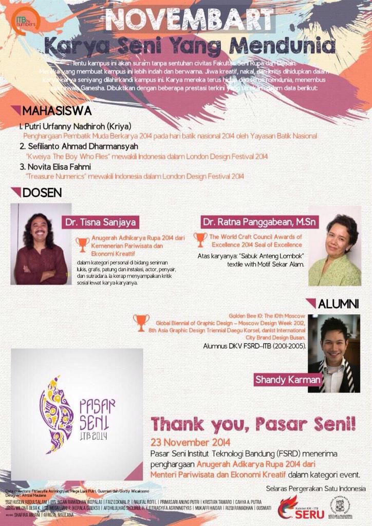 Pasar Seni ITB 2014 tweet media