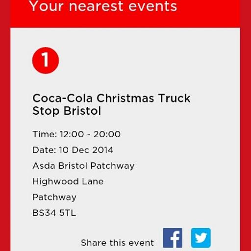 asdapatchway's tweet photo. Holidays are coming! The Coca-Cola Christmas truck will be @asdapatchway on 10th December 12-8pm #asdaclc http://t.co/ByCz5KUn4W