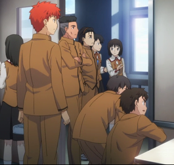 l_w_n_z's tweet photo. 真ん中のモブがどうにも制服着た学人に見えてしょうがない #fate08 http://t.co/yKYBvVMuCT