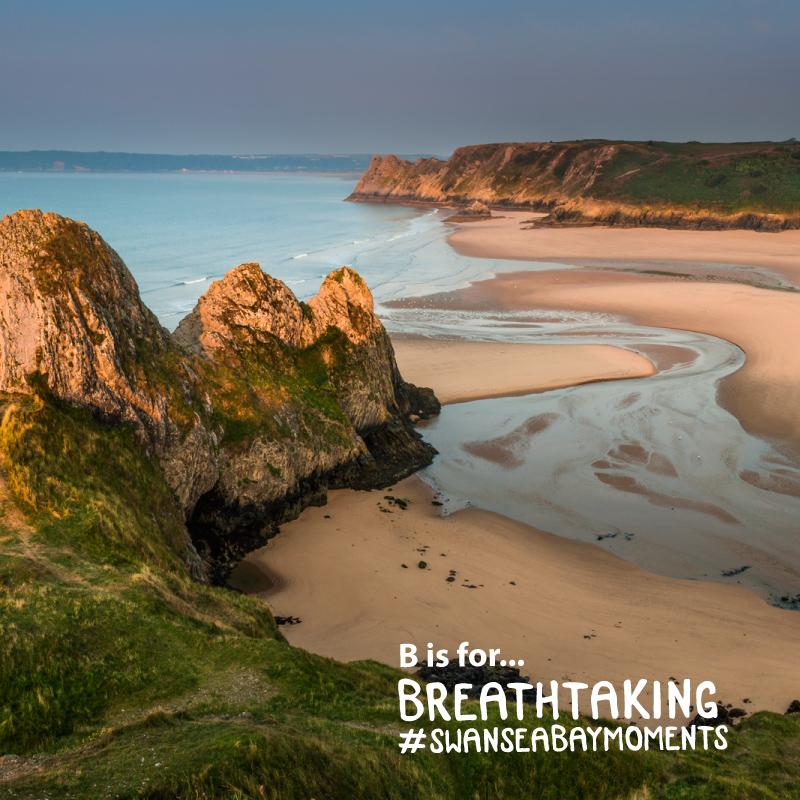 B is for... Breathtaking.
This. Is Three Cliffs Bay. #SwanseaBayMoments A to Z ow.ly/F8pJz