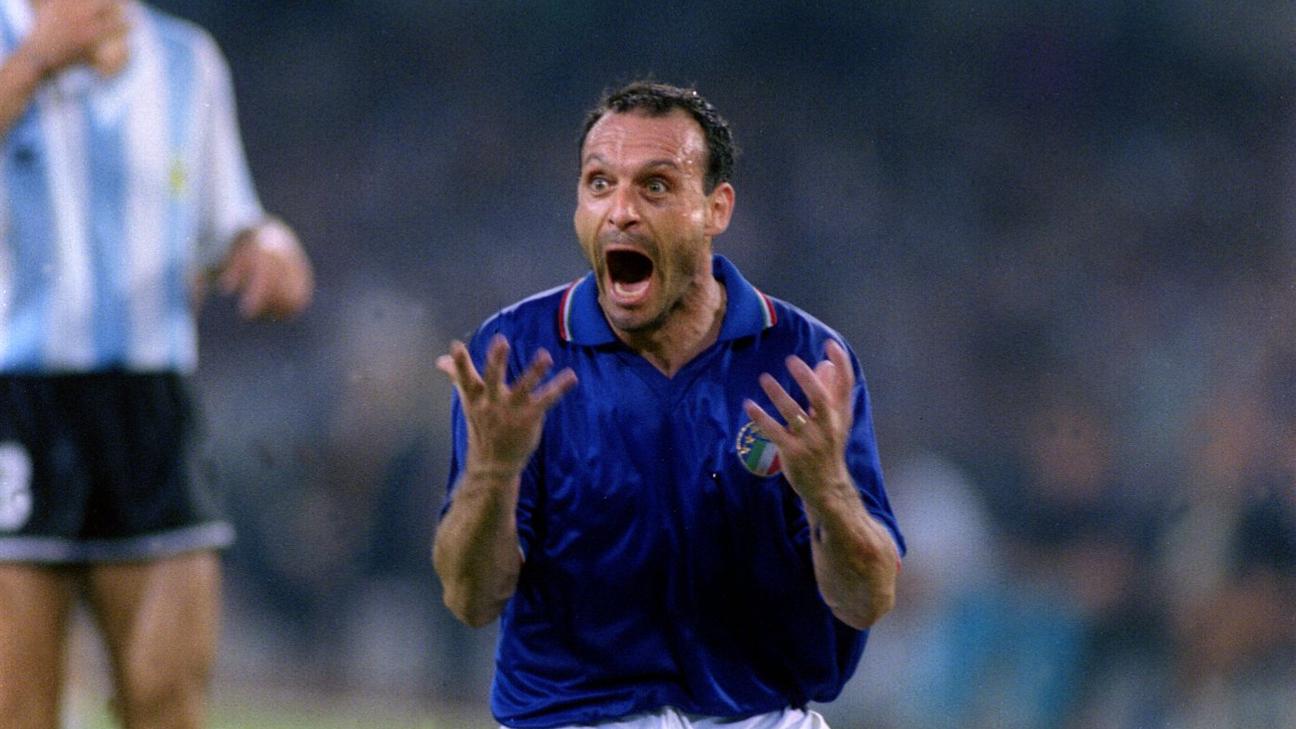 Happy birthday to Salvatore Schillaci, who turns 50 today

Schillaci scored six goals for Italy at the 1990 World Cup 