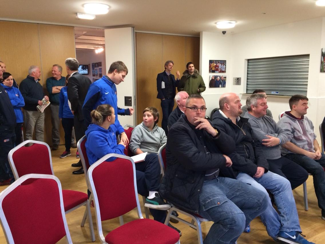 BBCBMcLauchlin's tweet image. Tension at Spartans as they await the Scottish Cup 5th round draw! #bbcsportscot
