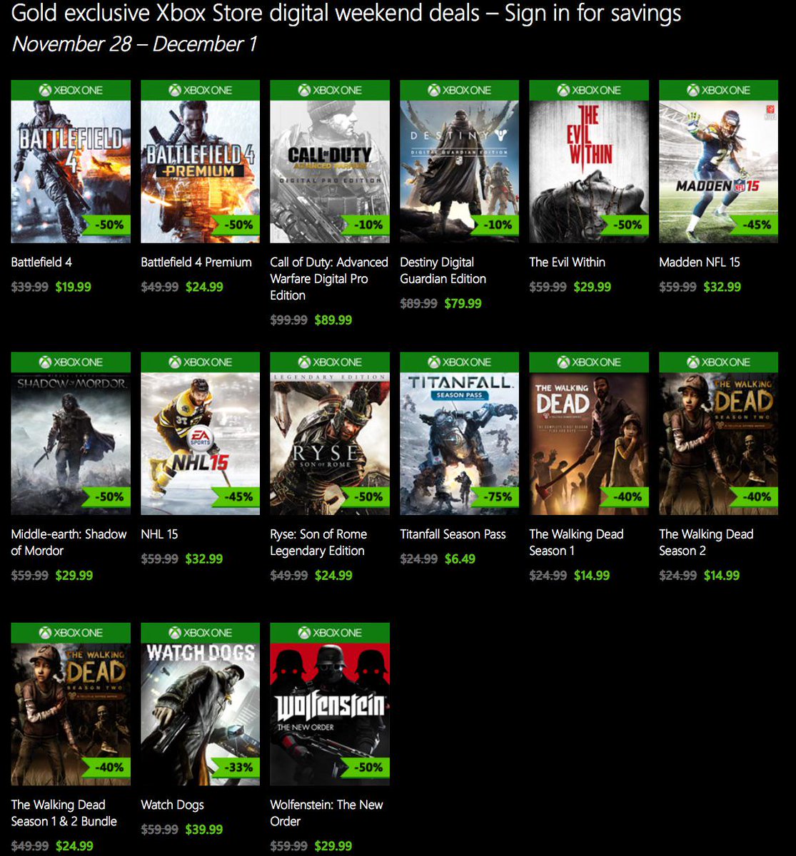 xbox store cyber monday