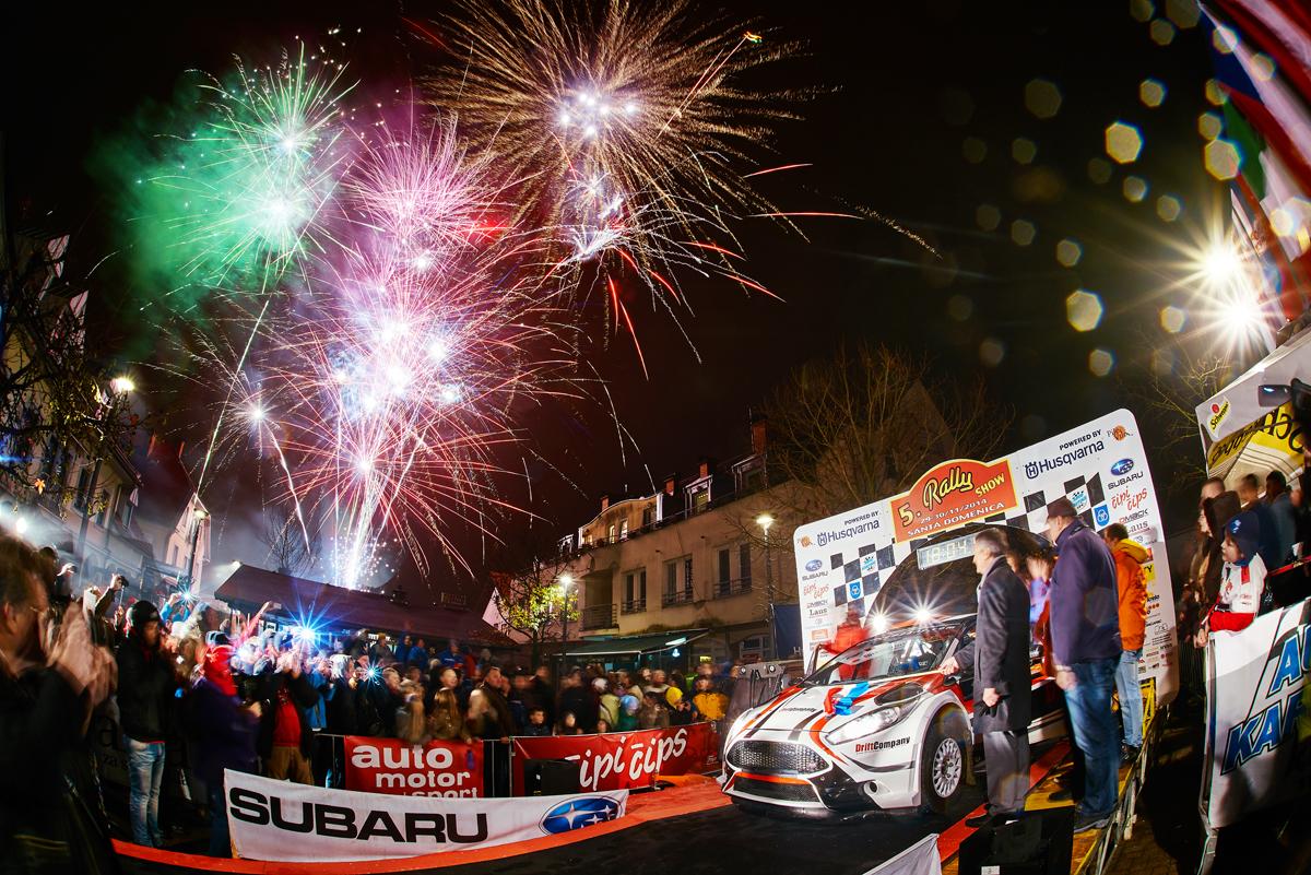 Start of the Santa Domenica Rally Show 2014 was amazing.