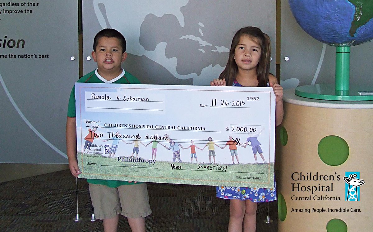 CareForKids's tweet photo. Thanks to Pamela (one of our patients) &amp; Sebastian for donating $2,000 to @CareForKids! #4comPASSion #KidsHelpingKids http://t.co/70gdAZiWDC