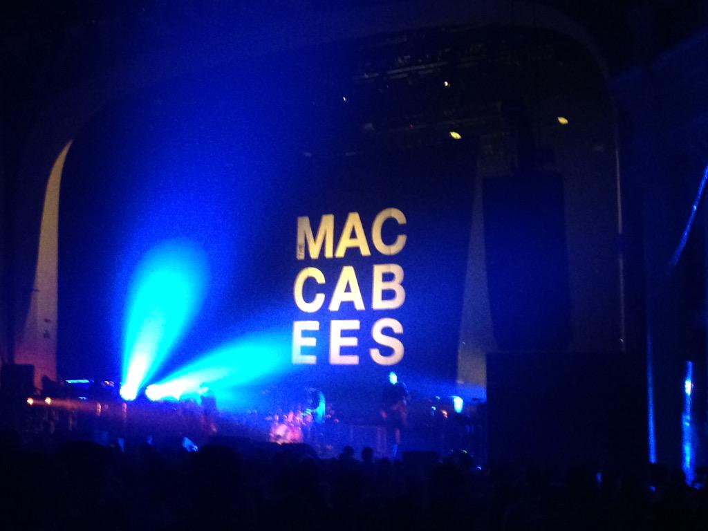 VickKehoe's tweet image. Not a bad warm up act #macabees