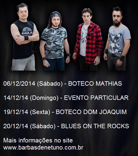 BarbasDeNetuno's tweet photo. Agenda de shows Dezembro/2014 http://t.co/MmGTY0eGjM