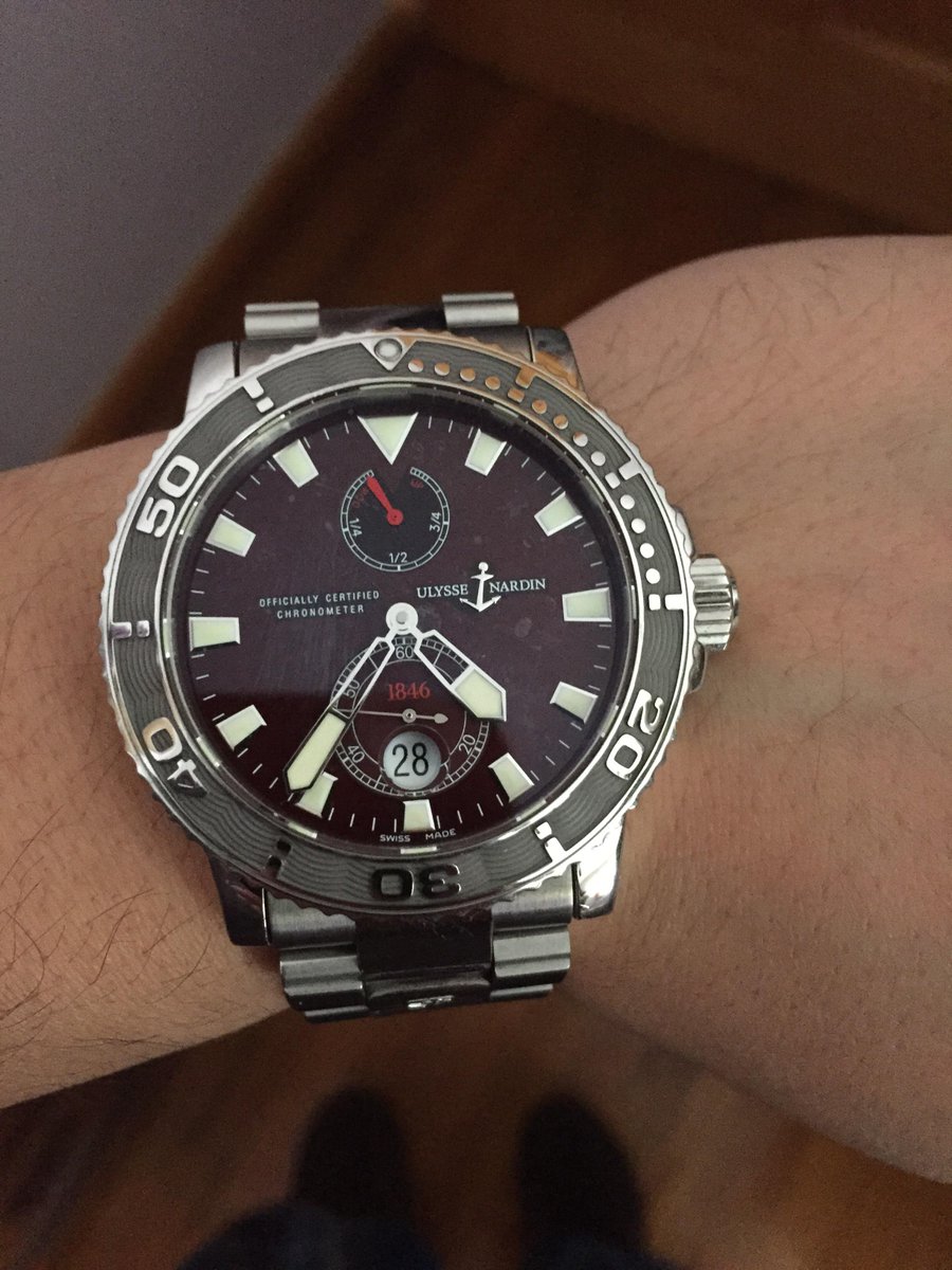 JoinWatchees's tweet photo. Ulysse Nardin Marine Chronometer 263-33. What do you think? #watchcollecting #watchporn http://t.co/AuHMPj5ILw http://t.co/h8cTCftxOS