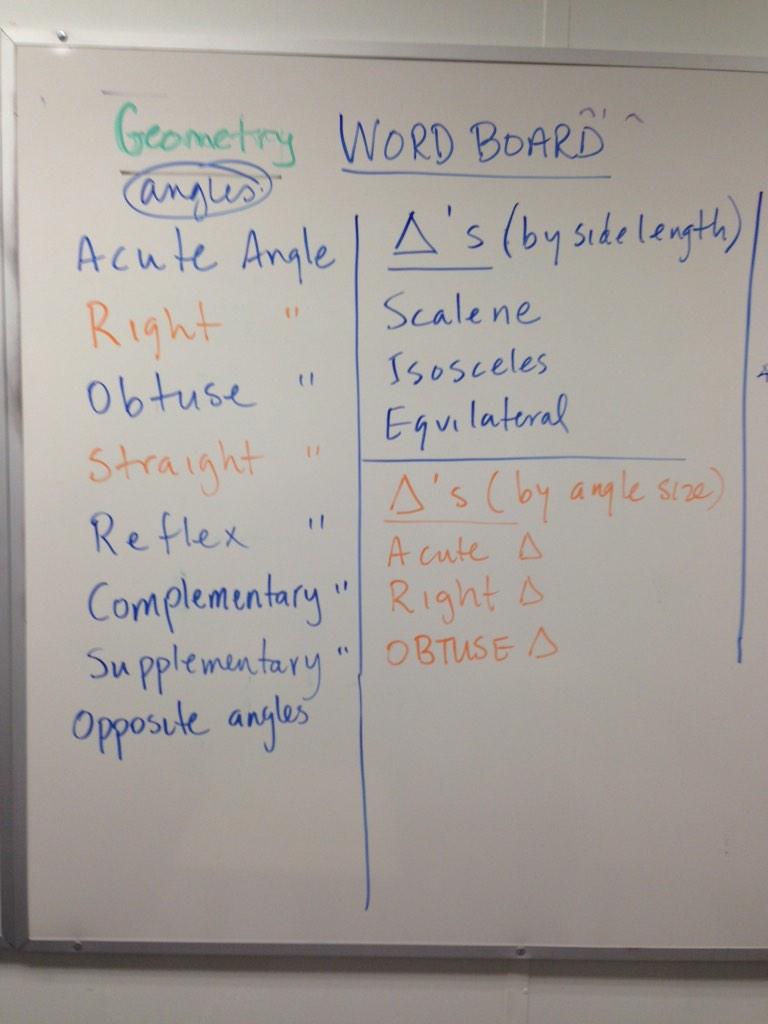 FssGrade9Math's tweet photo. Today's Word Wall (2) http://t.co/F8knPvfwX3