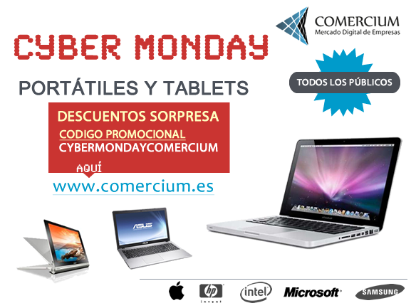 ComerciumEs's tweet photo. #CyberMonday en Comercium.es Mira nuestro código promocional y usalo!! #PymesUnidas  #pymes #PymesAndaluzas http://t.co/tVeboma7jQ