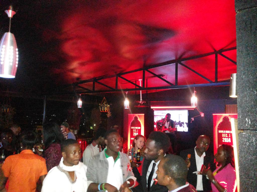 reachahand's tweet photo. Our #ItsNotOnItsNotSafe cocktail evening happening at Sky lounge Kisementi. We have a #safesex talk #WCD2014 http://t.co/XqDTCdiGVI