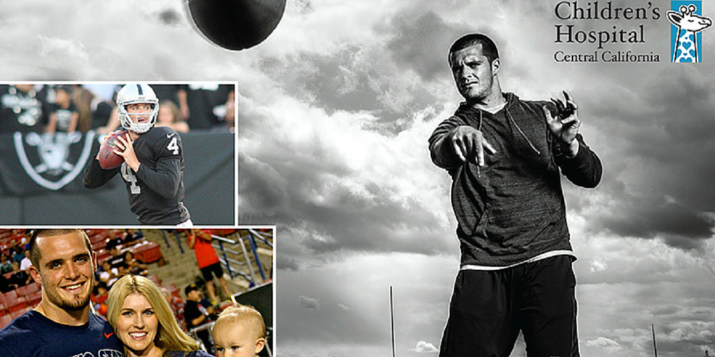 HISCfresno's tweet photo. NFL QB @derekcarrqb kicked off his #4ComPASSion fundraising campaign for @CareForKids https://t.co/jowrtXc9Mh http://t.co/bV6P1Emfkw