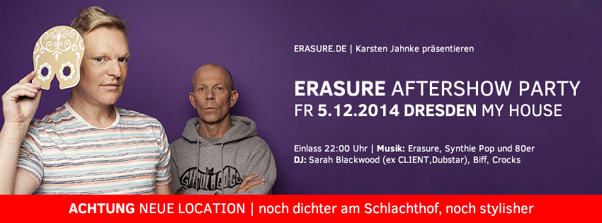 c_hamburg's tweet photo. We changed the Club for the AS-Party in Dresden @AndyBell_info @sarahblackwood please RT to get people informed! http://t.co/Abf9FU4urW