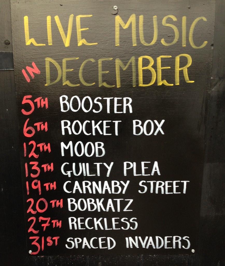 TheProspect1's tweet image. Our #LiveMusic line up for December #Exeter #ChristmasParty