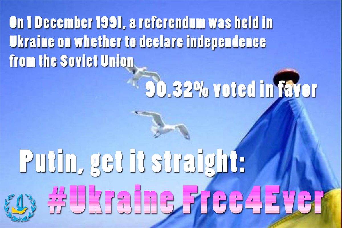 EuromaidanPress's tweet photo. 23 years ago, #Ukraine voted in favor of independence from the Soviet Union.
Putin,get it straight: #UkraineFree4Ever http://t.co/eWh1Nzl72W