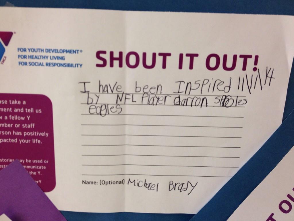 Thanks for Impacting our Ambler YMCA youth members <a href="/DarrenSproles/">Darren Sproles</a>