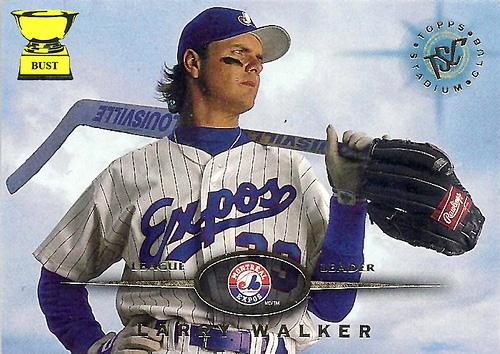 A Montreal Expo with a hockey stick? Happy birthday to Canadian baseball great, Larry Walker. 