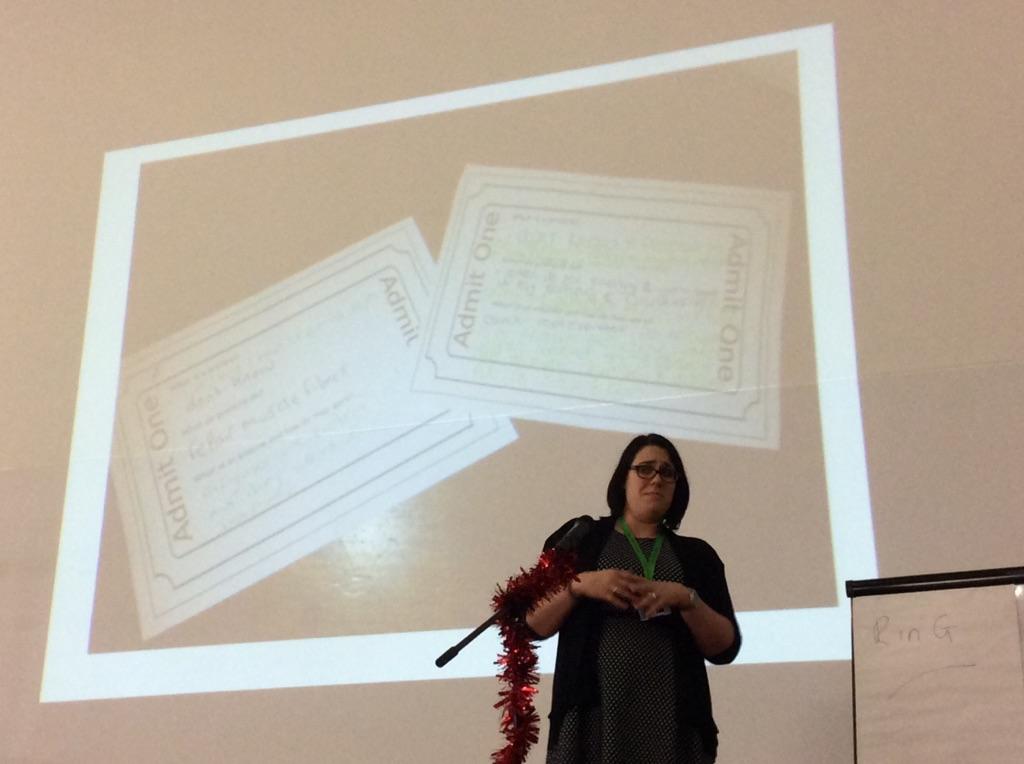 RachelOrr's tweet photo. Exit tickets with Alexis Lindner #nceatm http://t.co/u7XPGgycrc