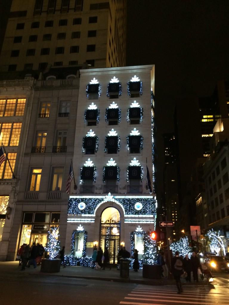 Beautiful <a href="/HarryWinston/">harrywinston</a> dressed for #christmas #fifthavenue #nyc