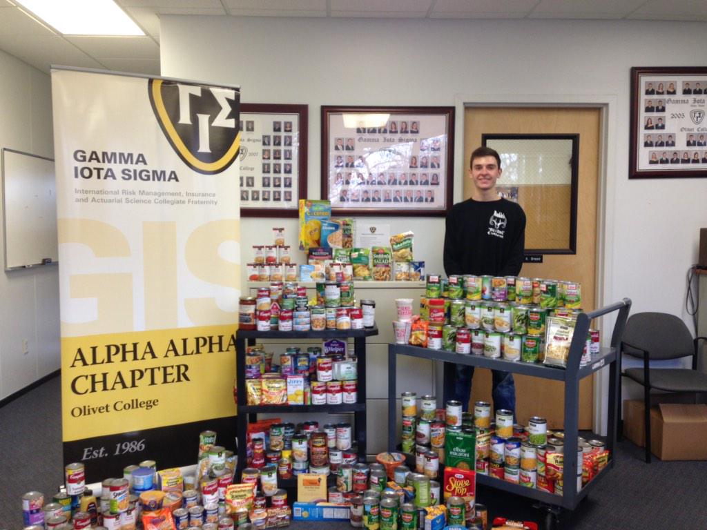 GISAlphaAlpha's tweet photo. Today completes the #GISAlphaAlpha food can drive! Congrats to Community Service VP Trent Strang for a job well done. http://t.co/SQo2ovqjT8
