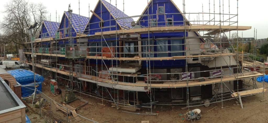 #nieuwbouw 8 appartementen Laren; bijna hoogste punt !