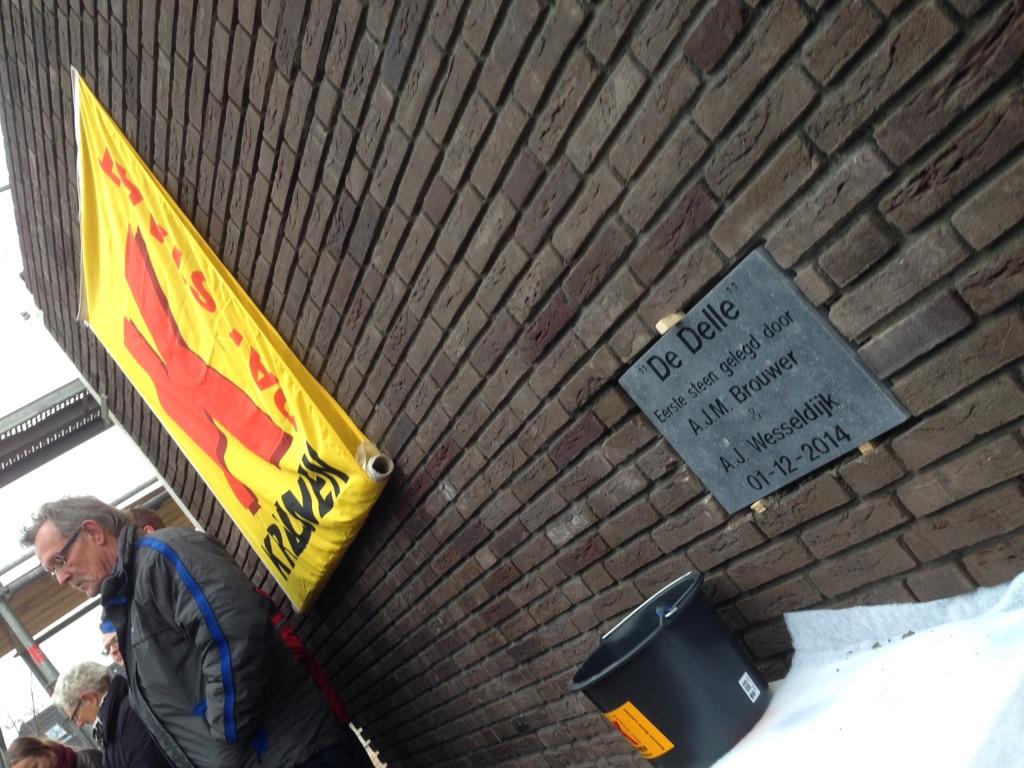 Vandaag 1e steenlegging gevierd bij #nieuwbouw 8 appartementen Laren. #kreunenbouw Lochem