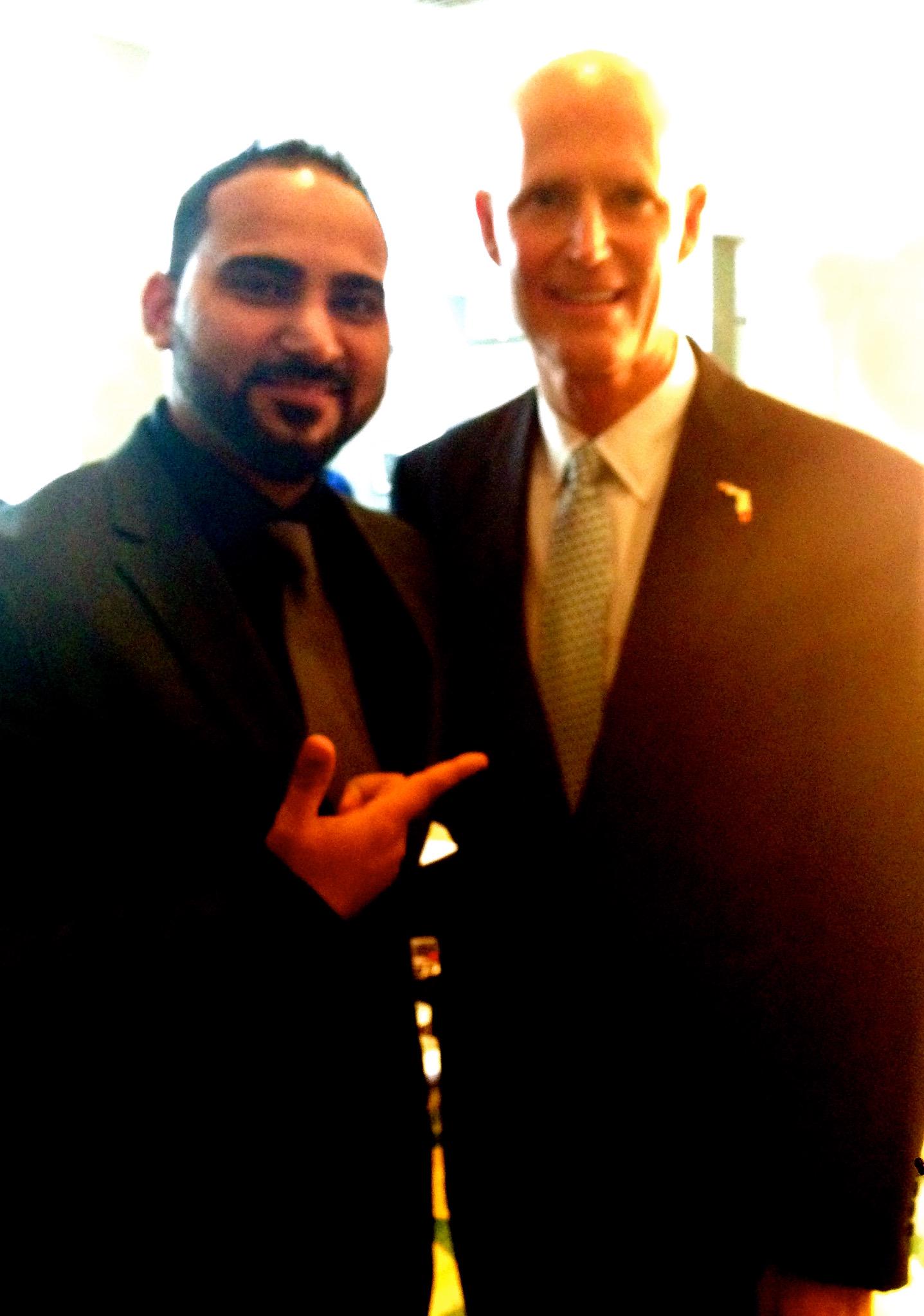 Happy Birthday to My Buddy Governor Rick Scott.My sincerest thanks and appreciation for all your hard work.God bless! 