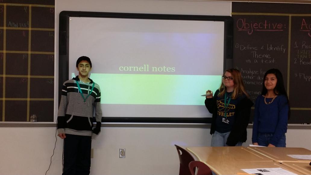 LHCWilson's tweet photo. ...and our young teachers are ready to model Cornell Notes as they teach peers about theme! @LHCAVID @HarrisLeads http://t.co/AhvYekLcTu