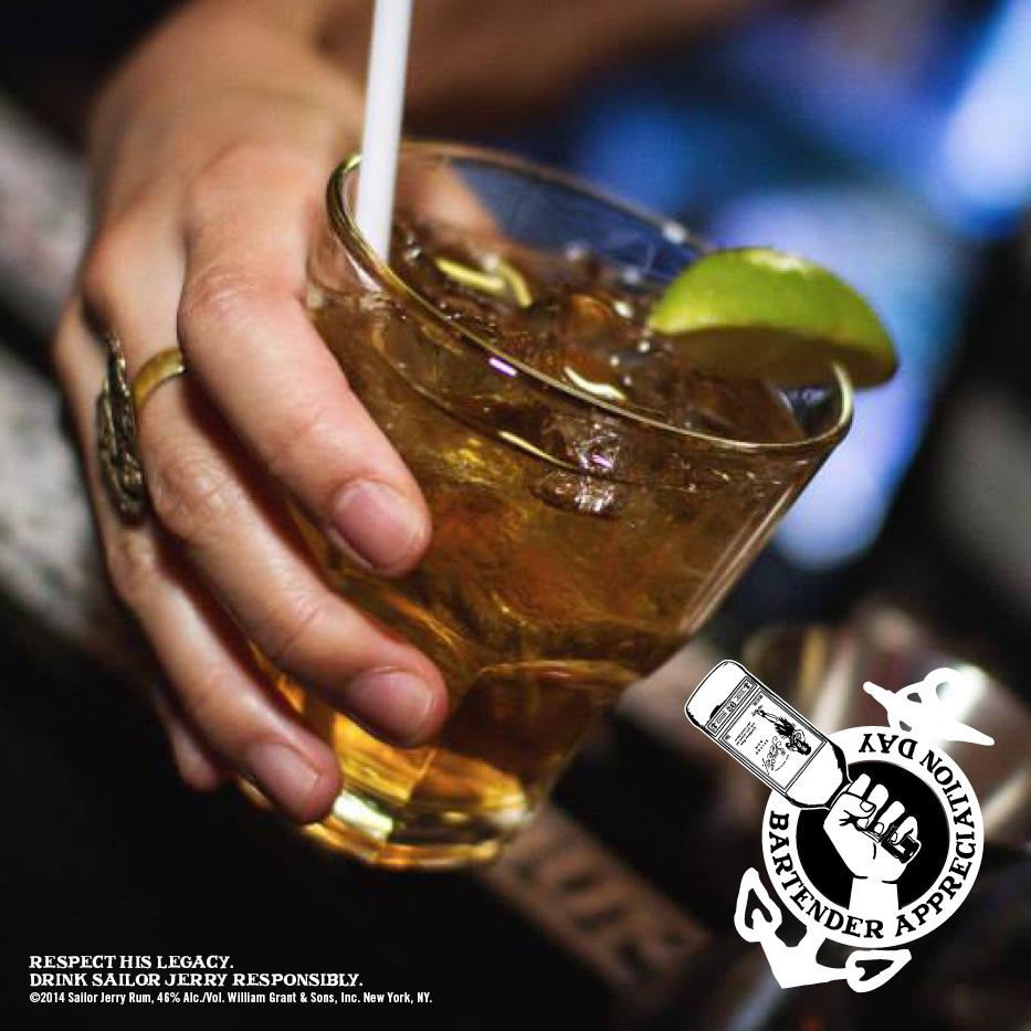 SailorJerry's tweet photo. It's the time of year to pay respect to the warriors behind the bar. #BAD2014 is a week away. How will you celebrate? http://t.co/N9oUXJNmVn