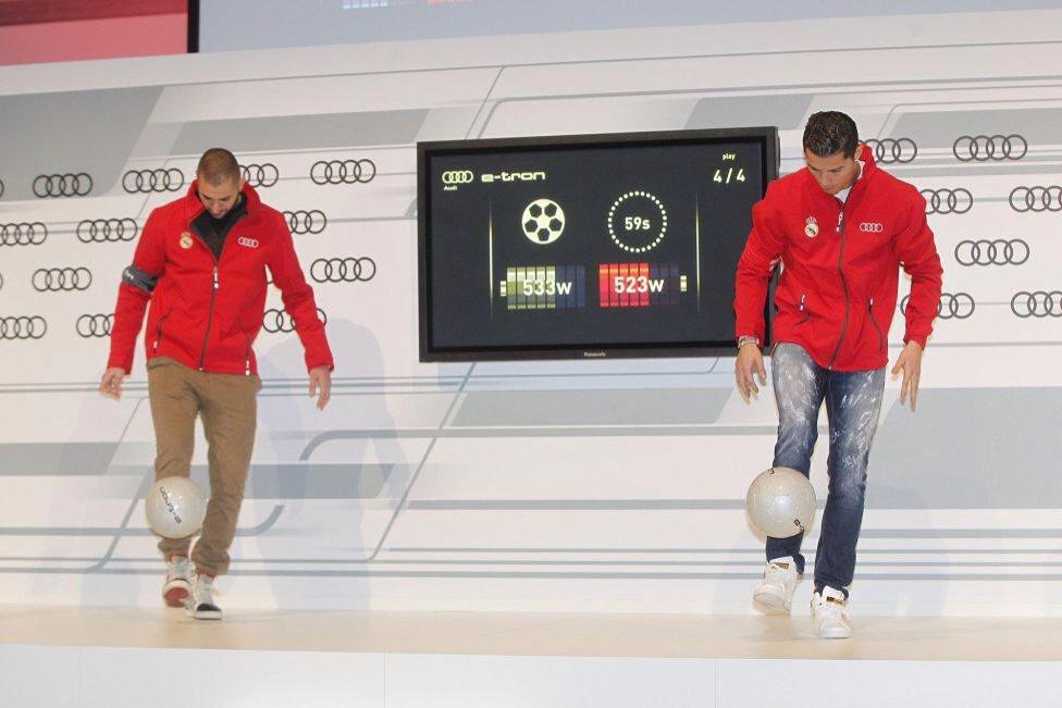 Benzema y Cristiano.