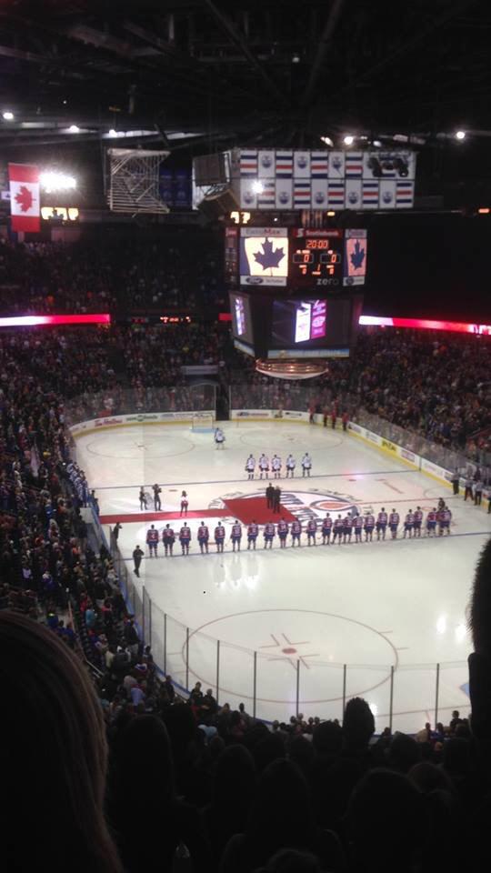 mrt_wilson's tweet photo. @ExploreCanada first ever hockey game (Oil kings) http://t.co/IVr9MdYOLv