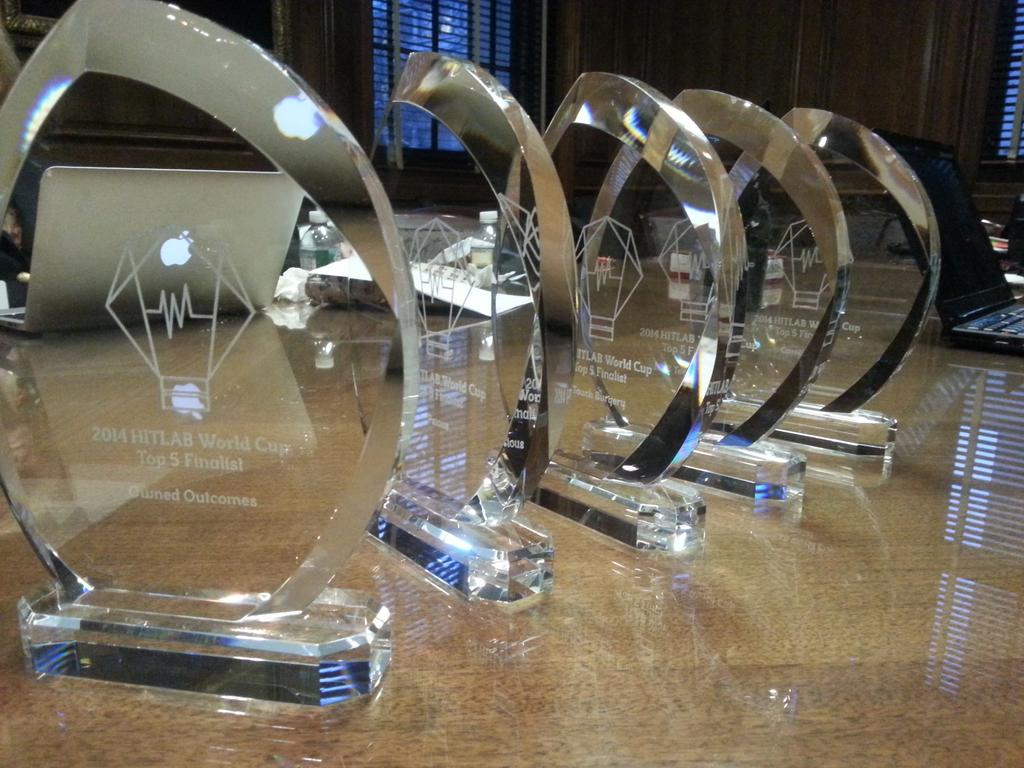 Trophies ready. Who will win the #HWC? @HITLABNYC #BTS @ownedoutcomes @touchsurgery @psious @careticker nvs