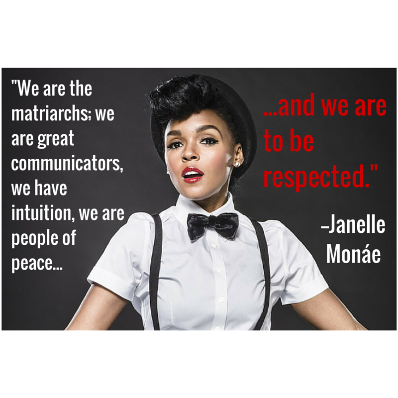 Happy birthday to Janelle Monáe, who recognizes the power of women and the importance of our autonomy. 