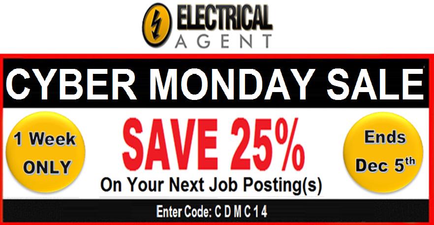 ElectricalAgent's tweet image. Cyber Monday Sale Starts at ElectricalAgent Now! One Week Only!
electricalagent.com/Employers/Acco…