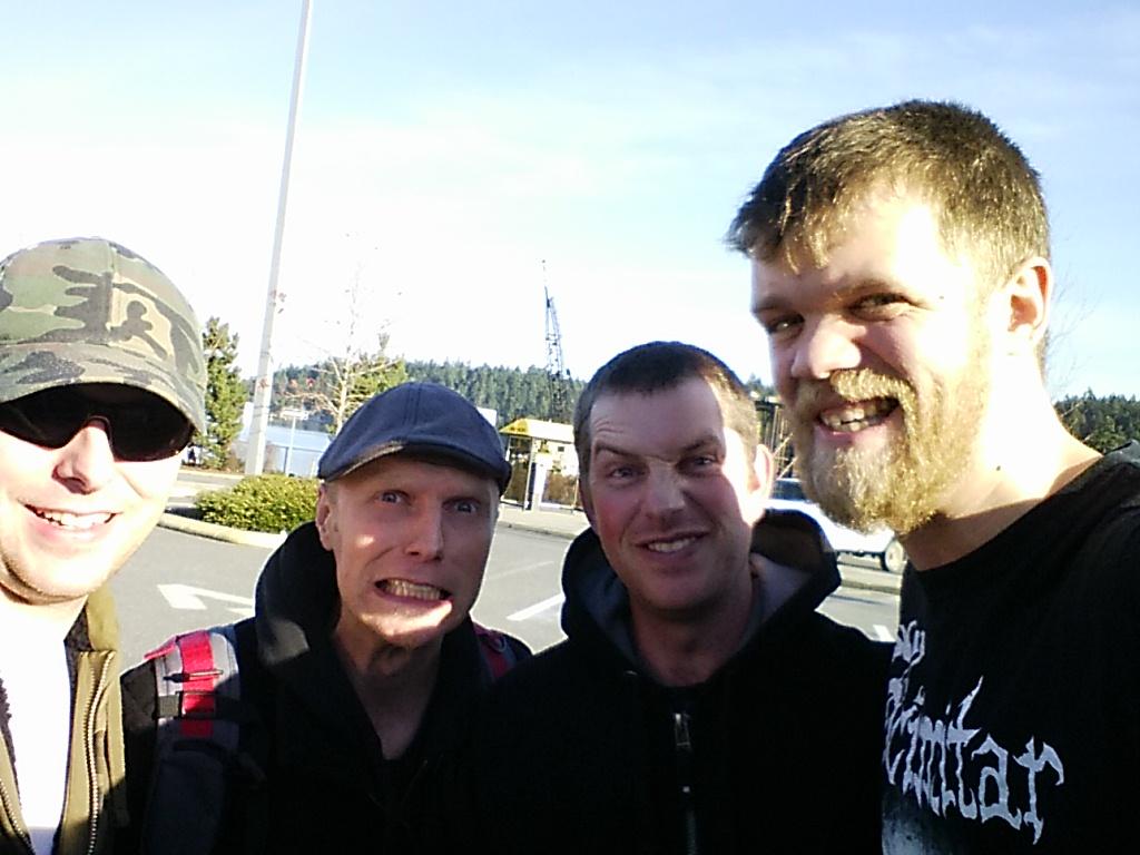 Shipping TJ off at departure bay. #derp is the new #Djent #metal