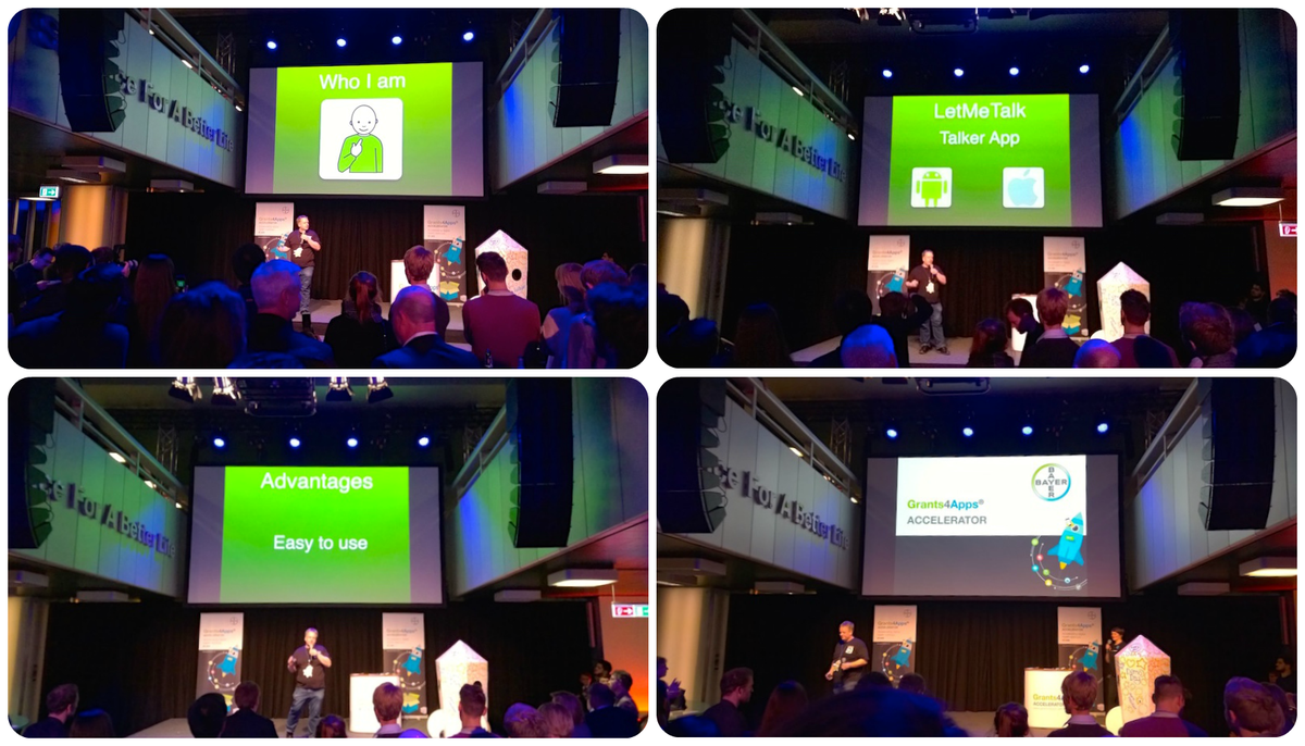 Today we introduced #LetMeTalk to a lot of people who work in the medical business #grants4apps <a href="/grants4apps/">G4A</a>