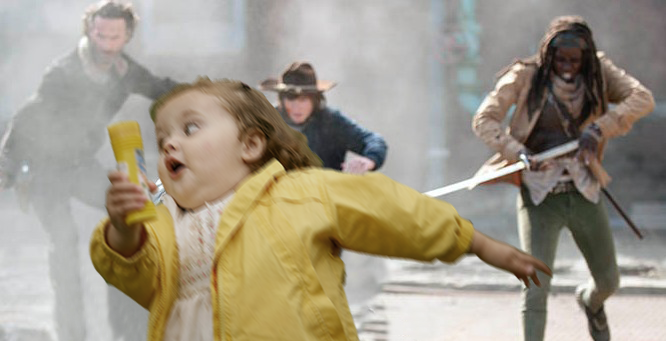 TheAdamWilliams's tweet photo. Chubby Bubble Girl runs from TWD..
Composited by @adamwvfx
#NotSupernatural #NotS10E07 #NotVFX http://t.co/cyQ1VWyuFJ